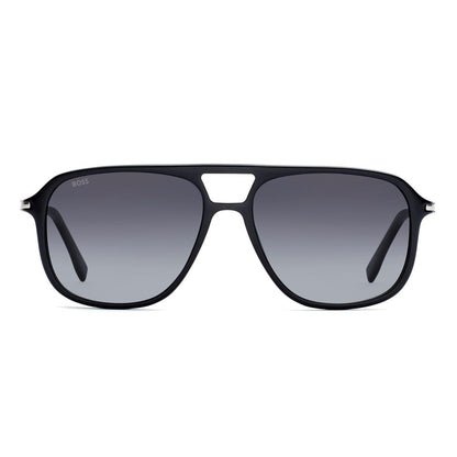Black - Back - Boss Mens Classic Pilot Sunglasses