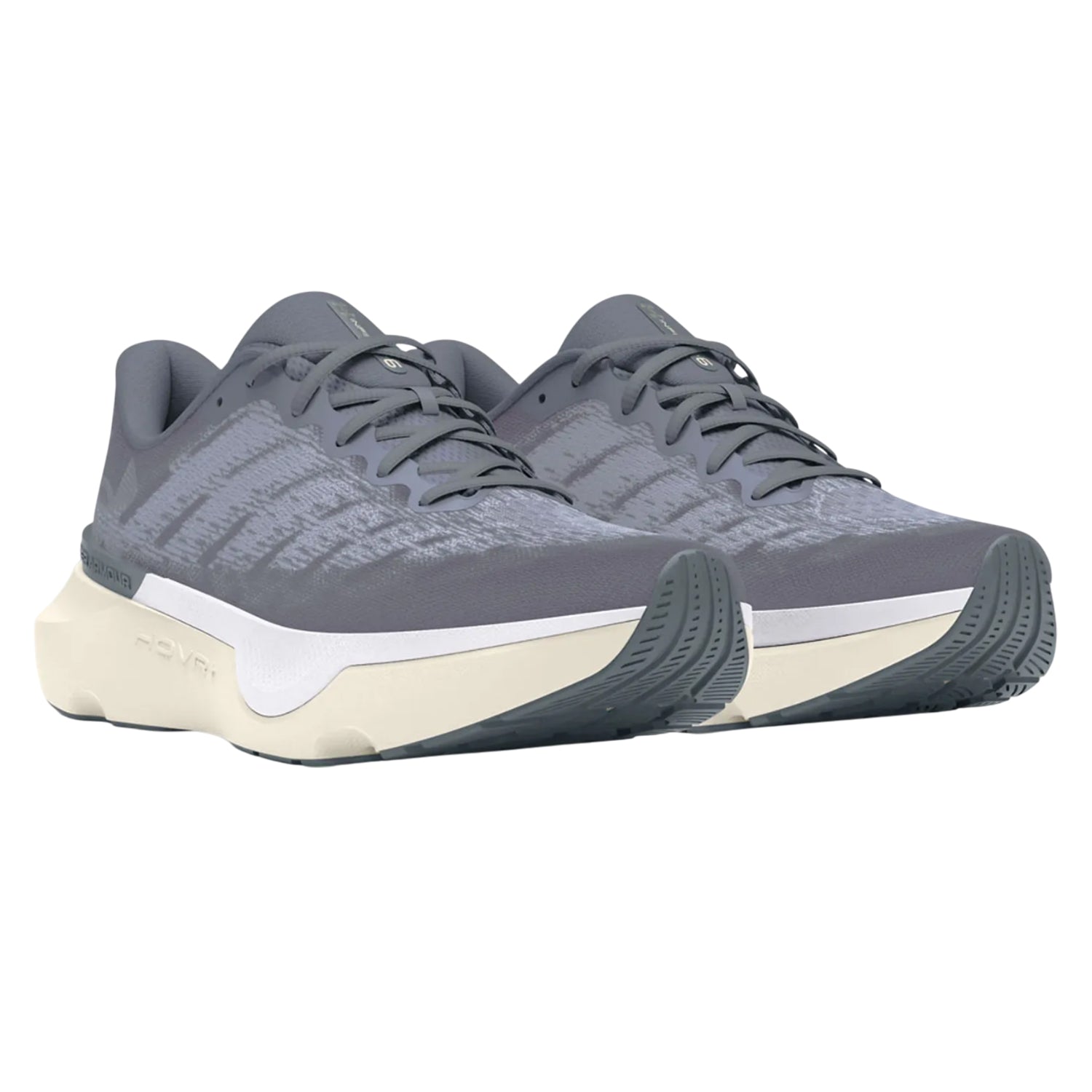 Grey - Front - Under Armour Mens Infinite Pro Breeze Running Trainers