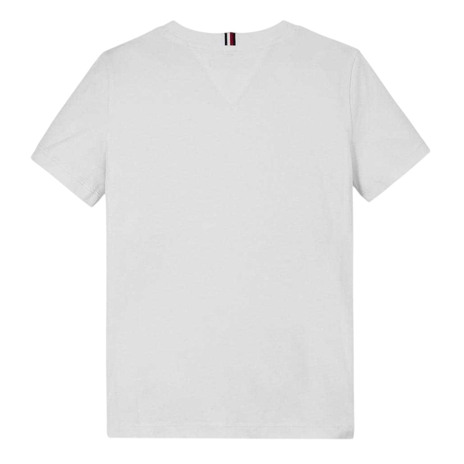 White - Back - Tommy Hilfiger Boys Lettering Regular T-Shirt
