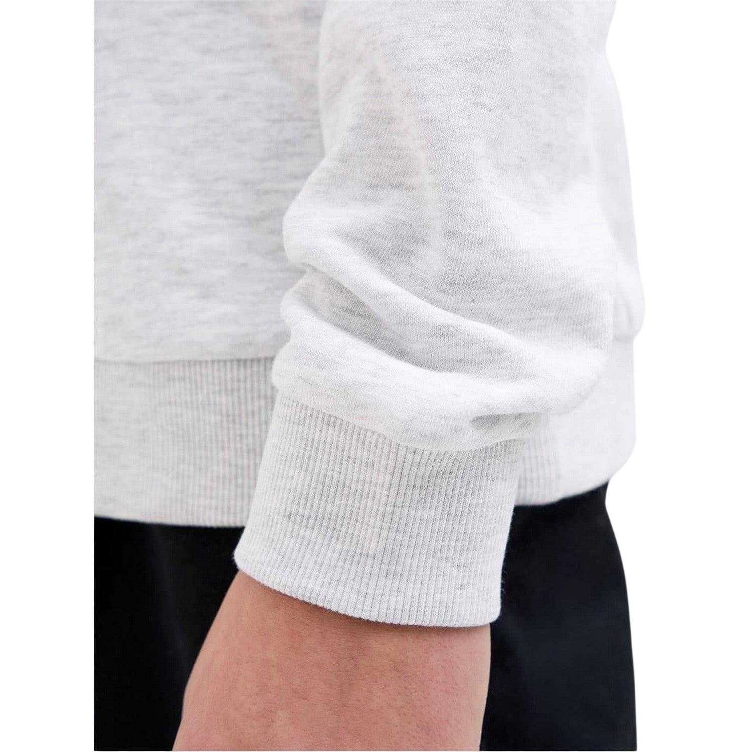 White Melange - Back - Jack And Jones Childrens-Kids Logan Regular Hoodie