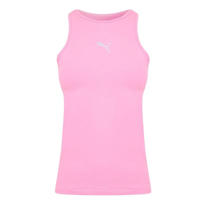 Pink Lilac - Front - Puma Womens-Ladies Crew Neck Sleeveless Tank Top