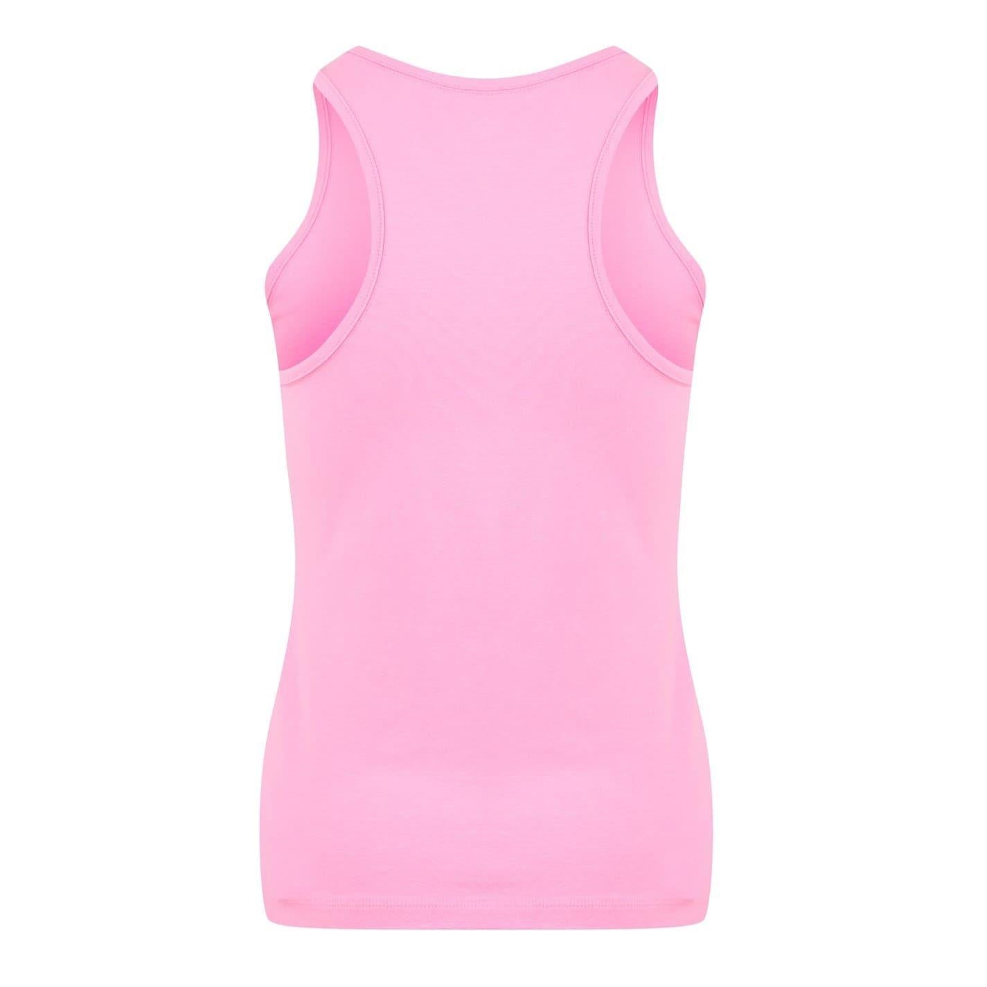 Pink Lilac - Back - Puma Womens-Ladies Crew Neck Sleeveless Tank Top