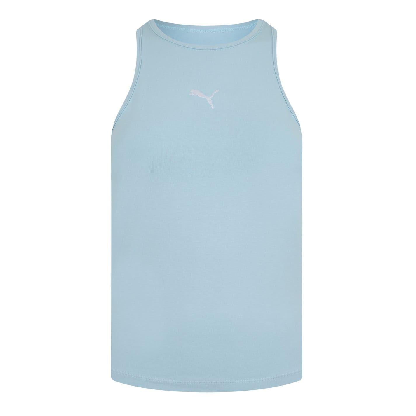Turquoise Surf - Front - Puma Womens-Ladies Crew Neck Sleeveless Tank Top