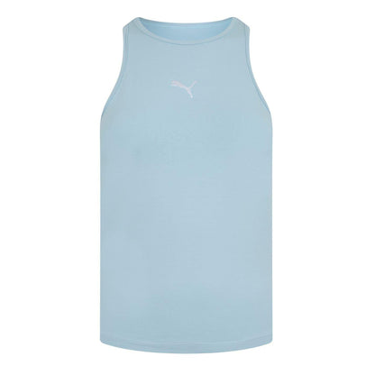 Turquoise Surf - Front - Puma Womens-Ladies Crew Neck Sleeveless Tank Top