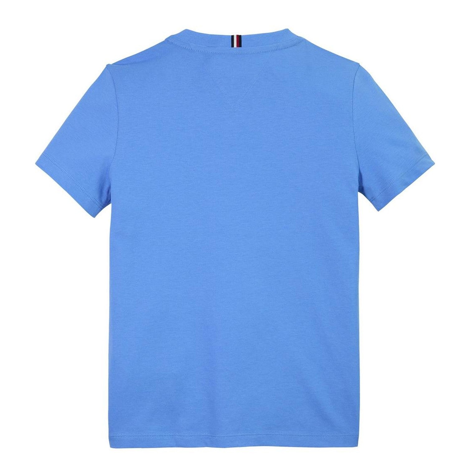 Blue - Back - Tommy Hilfiger Childrens-Kids Mini Logo Regular T-Shirt