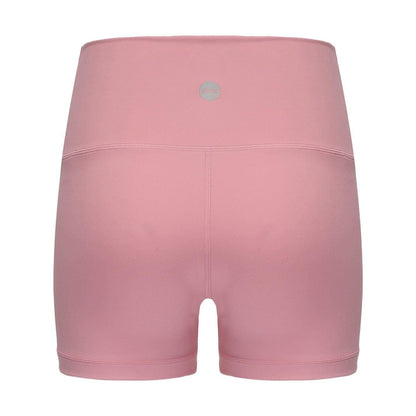 Pink-Chocolate - Side - Slazenger Womens-Ladies Snug Fit Yoga Shorts (Pack of 2)