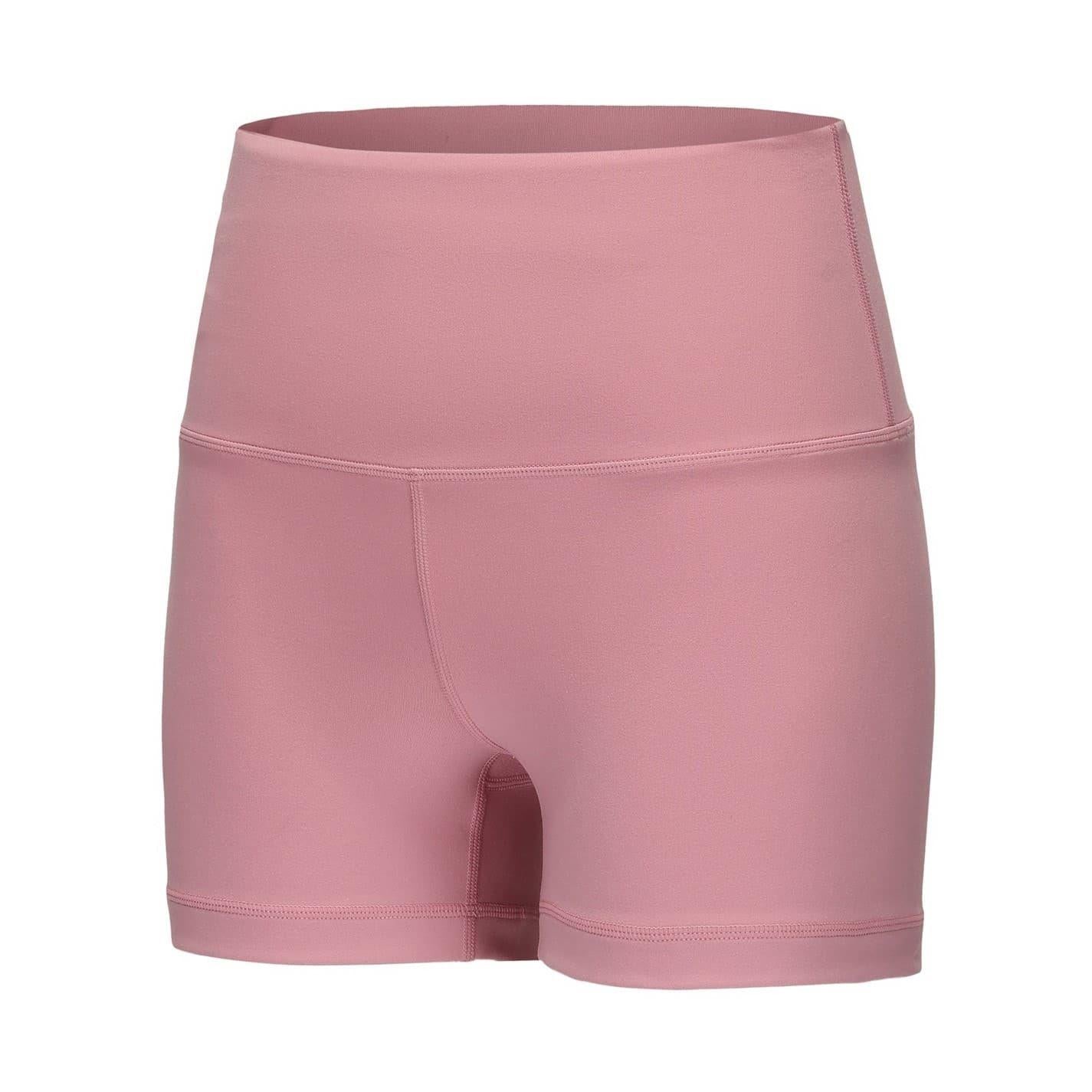 Pink-Chocolate - Lifestyle - Slazenger Womens-Ladies Snug Fit Yoga Shorts (Pack of 2)
