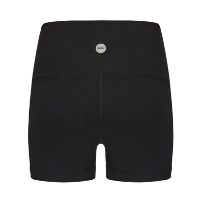 Black - Side - Slazenger Womens-Ladies Snug Fit Yoga Shorts (Pack of 2)
