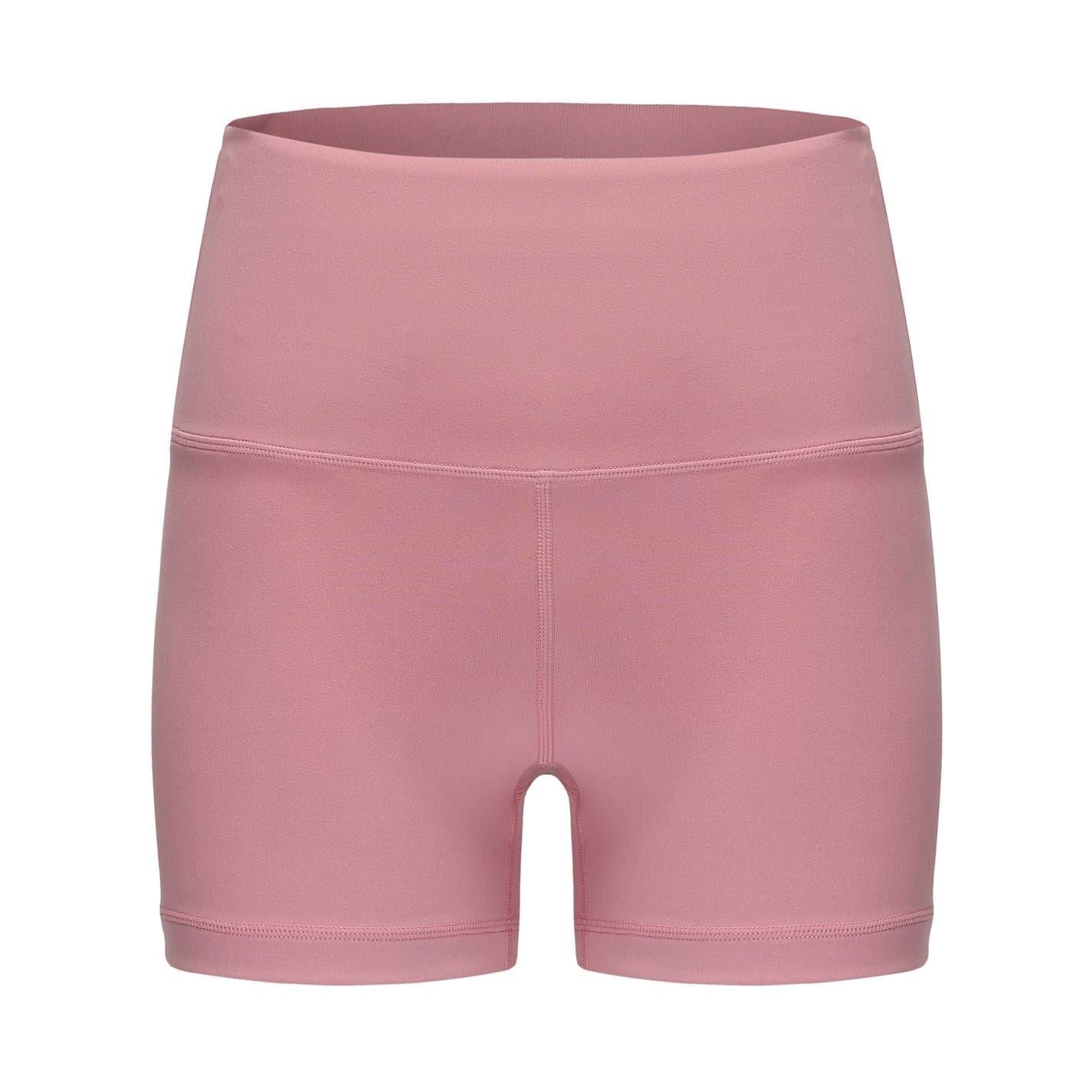 Pink-Chocolate - Back - Slazenger Womens-Ladies Snug Fit Yoga Shorts (Pack of 2)
