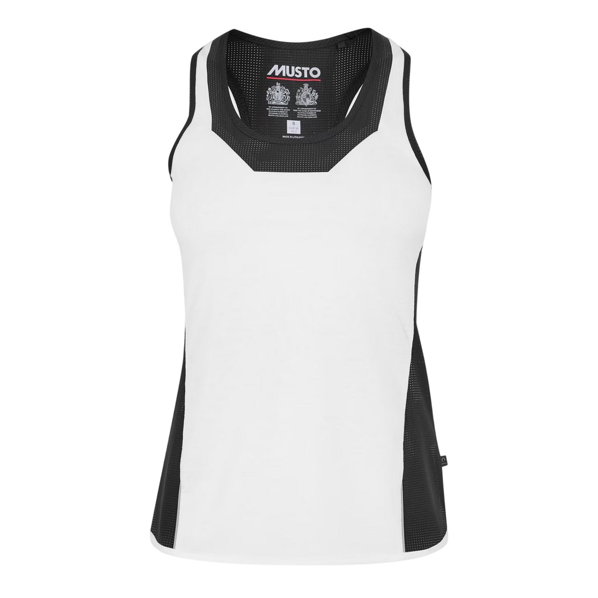 White - Front - Musto Womens-Ladies Balsa Tailored Vest Top