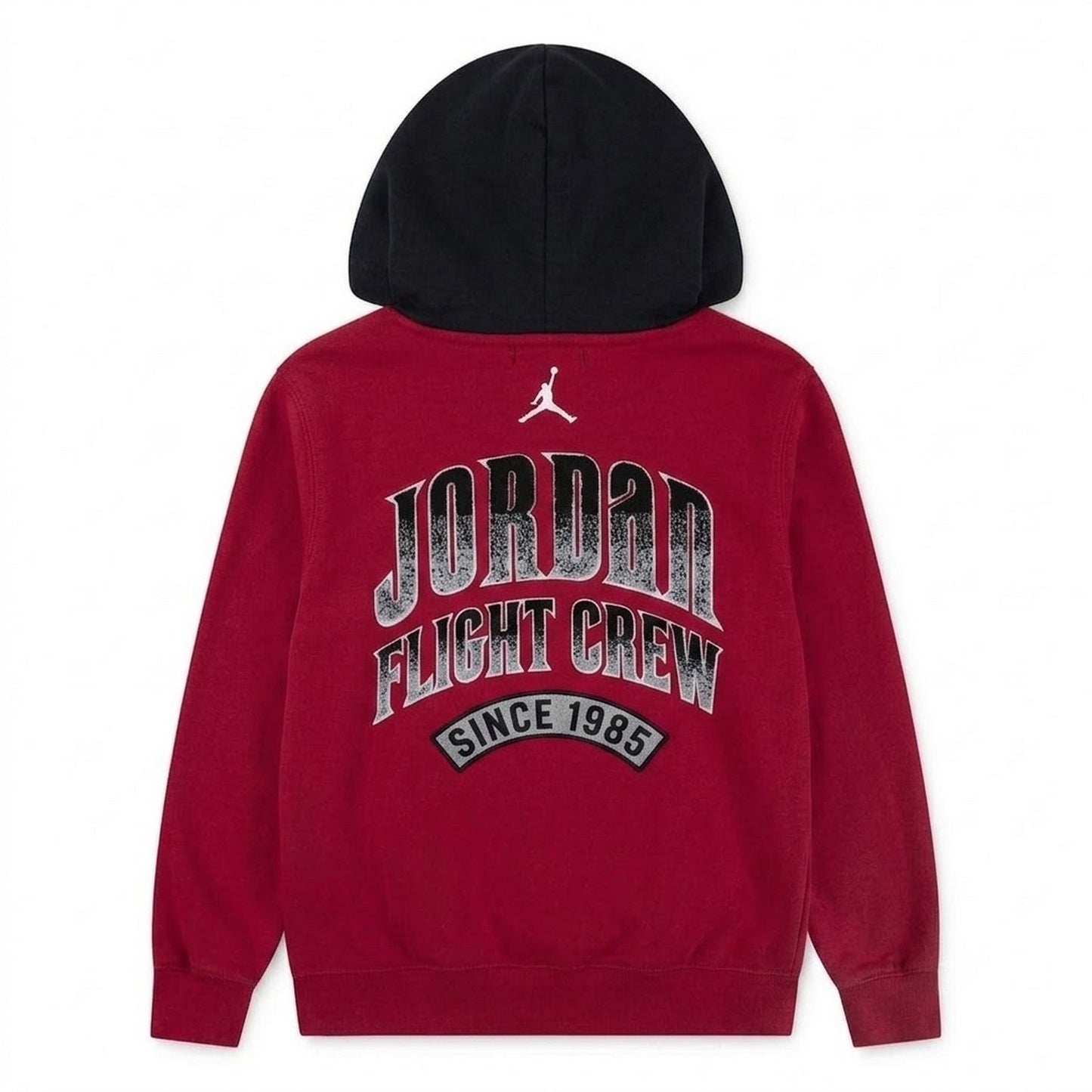 Red - Back - Nike Childrens-Kids Air Jordan Fleece Pullover Hoodie