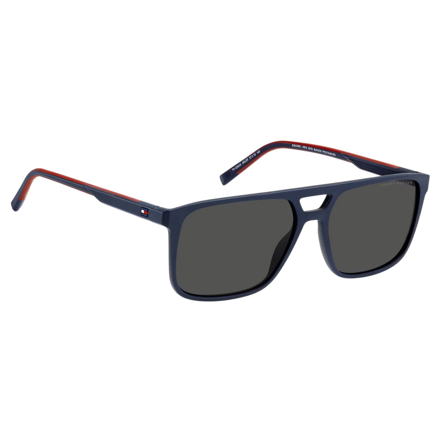 Blue-Red - Side - Tommy Hilfiger Mens Square Sunglasses