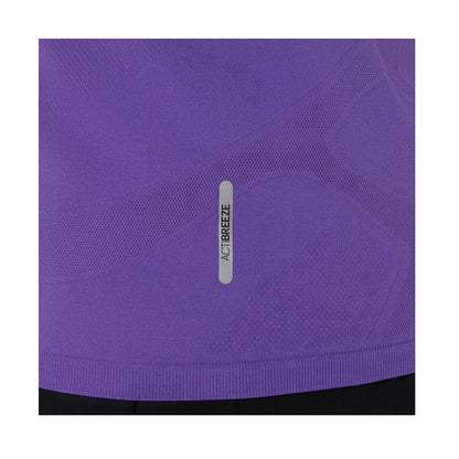 Purple - Lifestyle - Asics Womens-Ladies Seamless Short-Sleeved Athletic T-Shirt