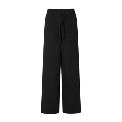 Black - Front - Slazenger Womens-Ladies Polyester Blend Wide Leg Sweatpants