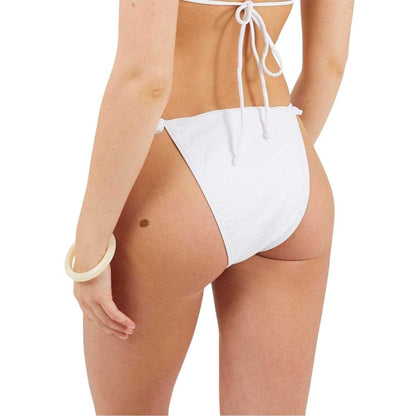 White - Lifestyle - Brave Soul Womens-Ladies Frilled Bikini Bottoms