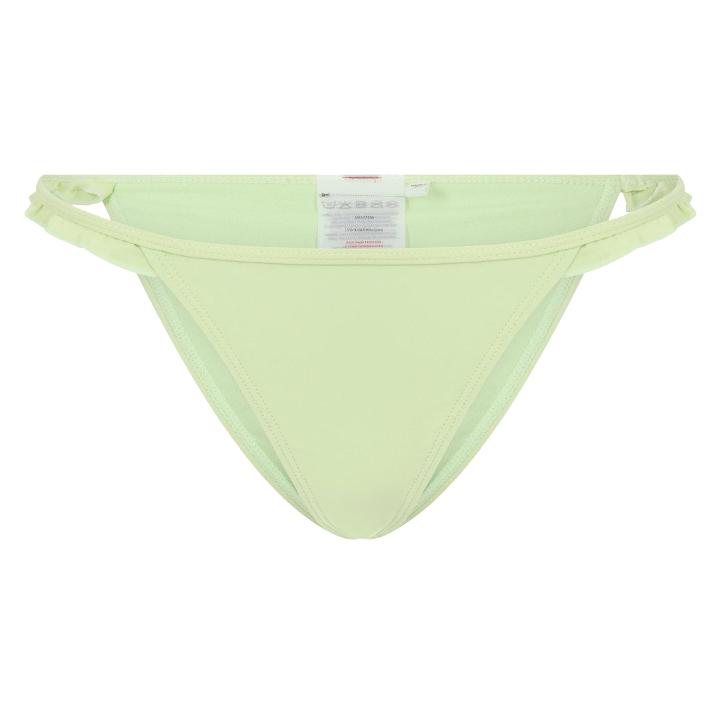 Mint Green - Front - Brave Soul Womens-Ladies Frilled Bikini Bottoms