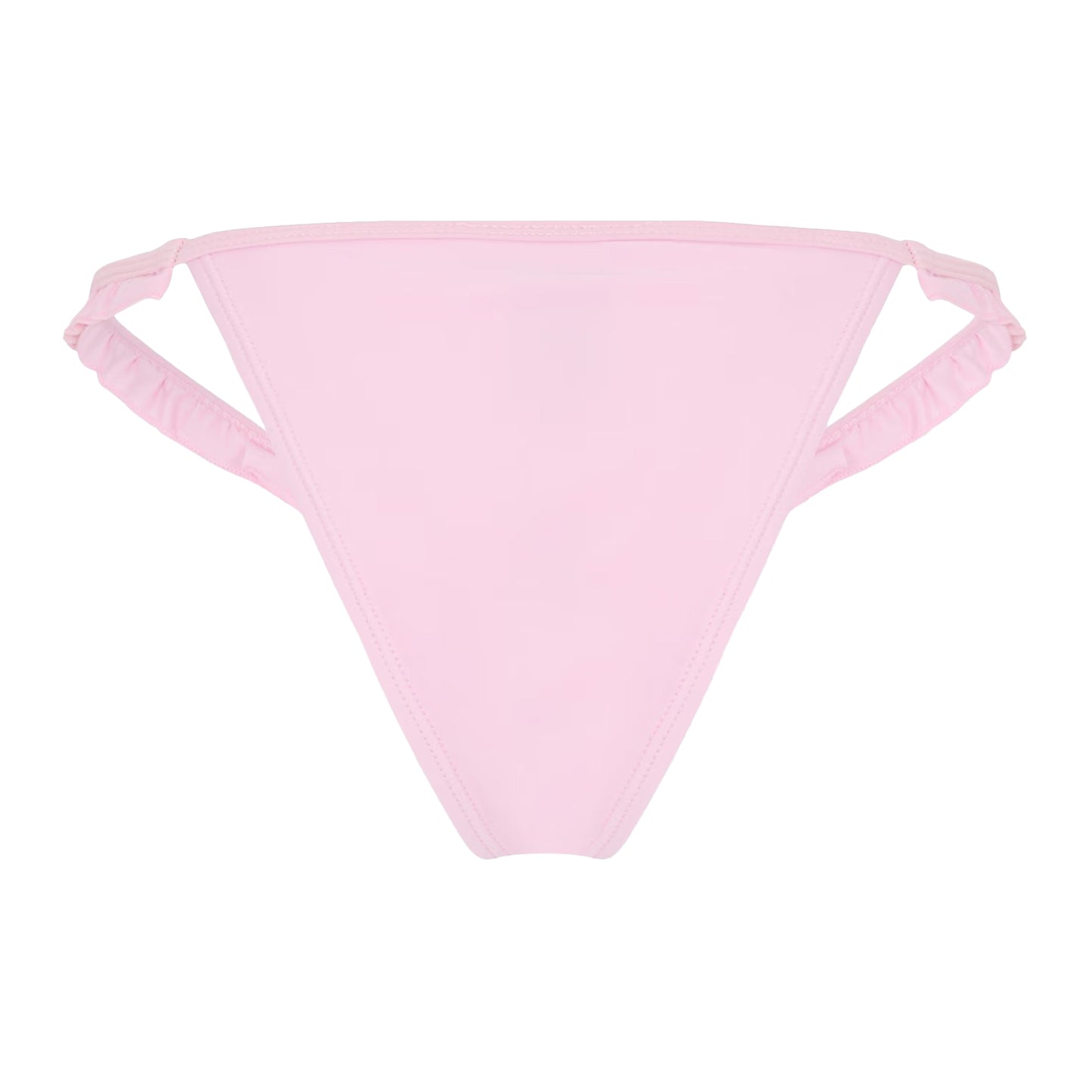 Pink - Back - Brave Soul Womens-Ladies Frill Low Rise Bikini Bottoms