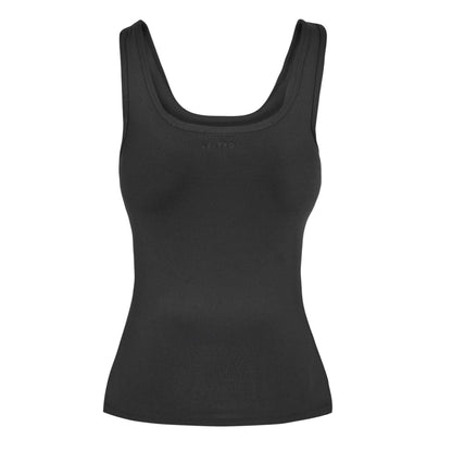 Black - Back - USA Womens-Ladies Pro Essential Vest Top