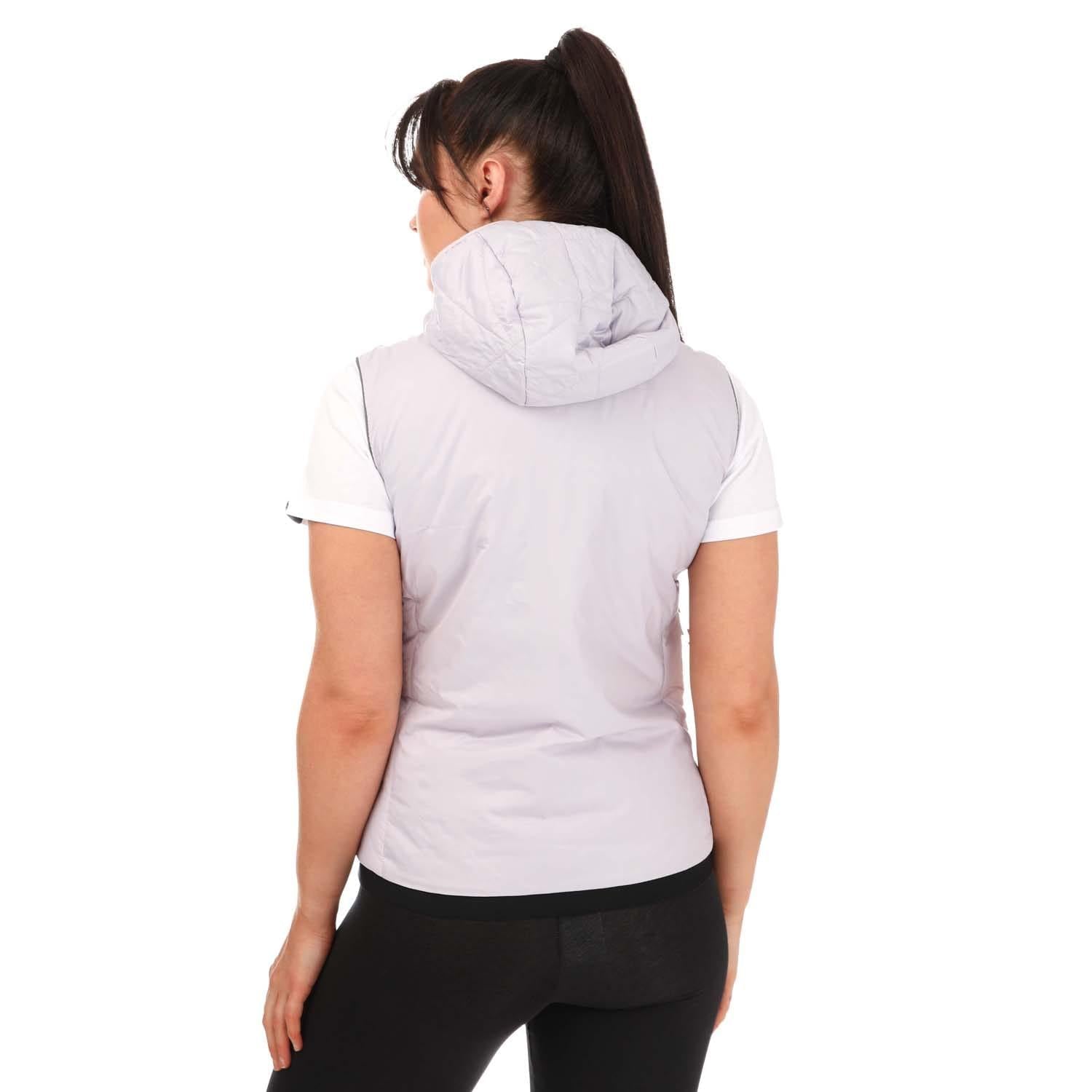 Lilac - Back - Adidas Womens-Ladies Terrex Insulated Hybrid Body Warmer