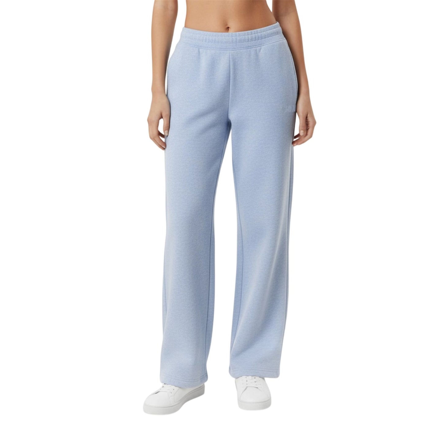 Blue Marl - Side - USA Pro Womens-Ladies Fleece Joggers