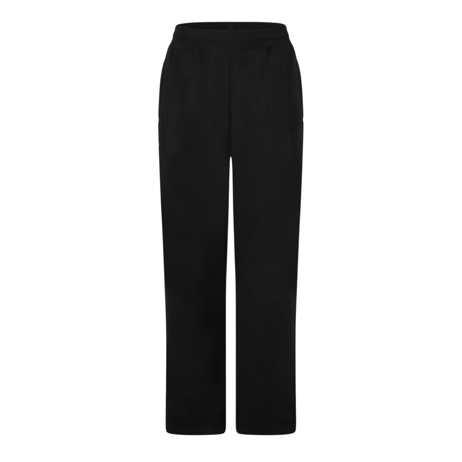 Black - Front - USA Pro Womens-Ladies Fleece Joggers