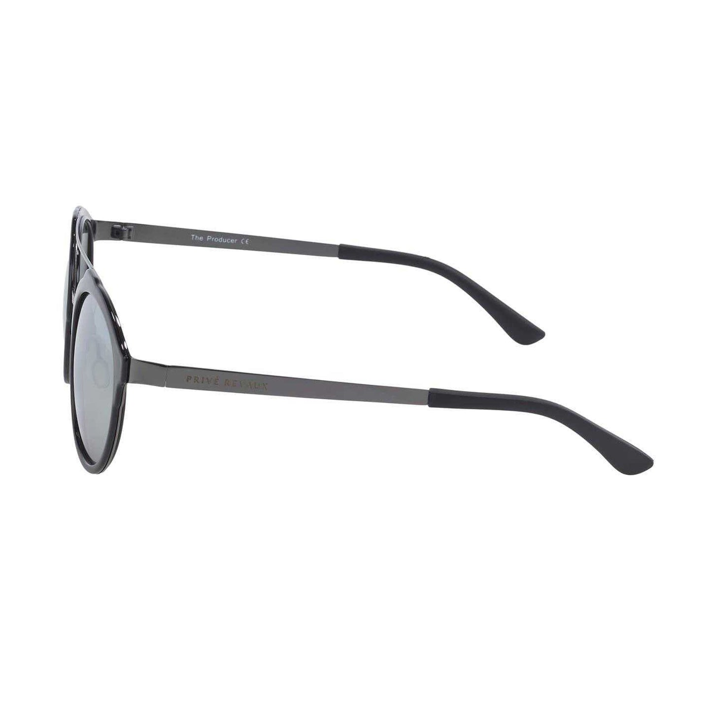 Black - Back - Prive Revaux Mens The Producer Round Sunglasses