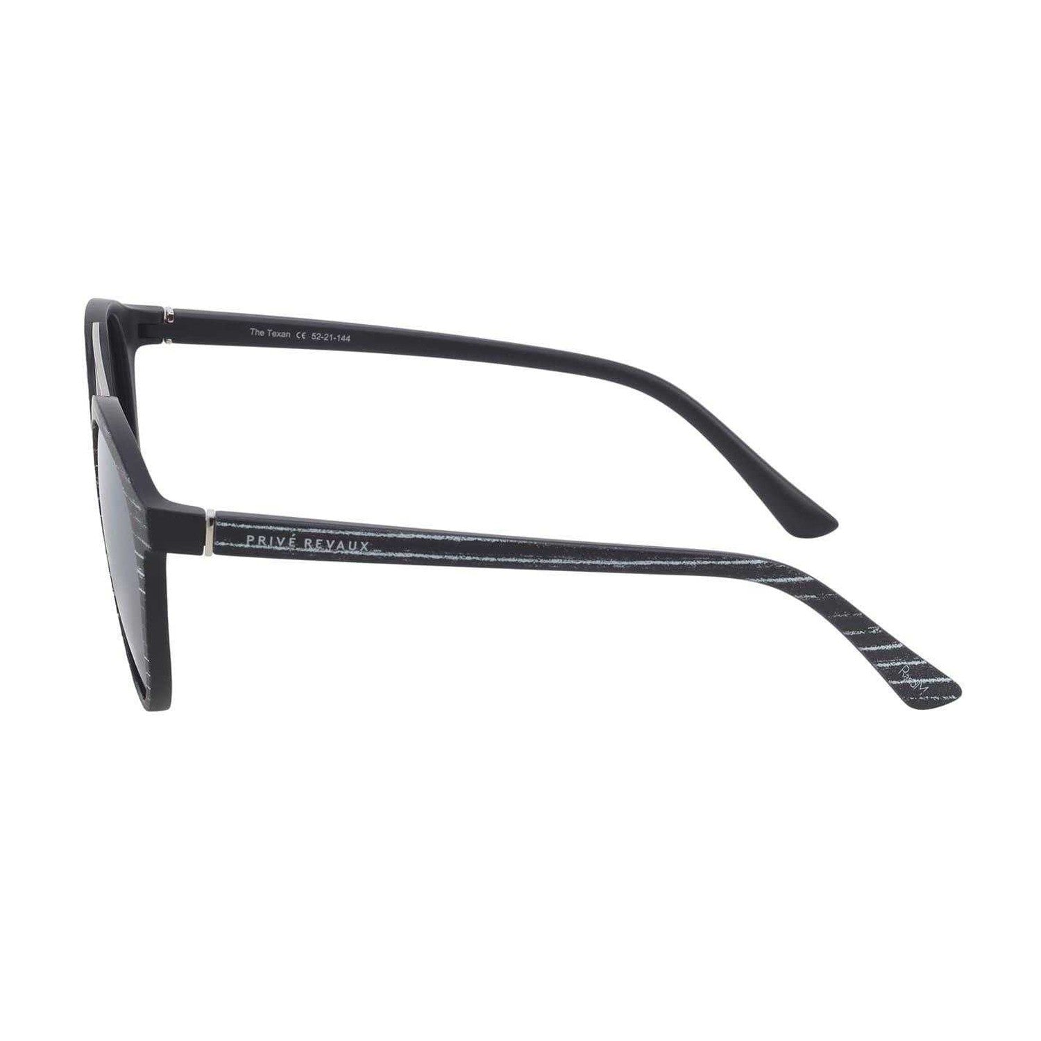 Black Marble - Back - Prive Revaux Mens The Texan Round Sunglasses