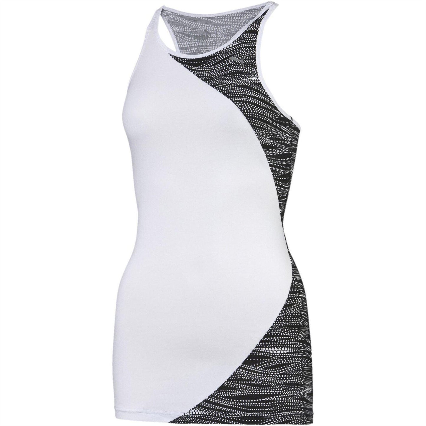 White - Front - Puma Womens-Ladies Shine Vest Top