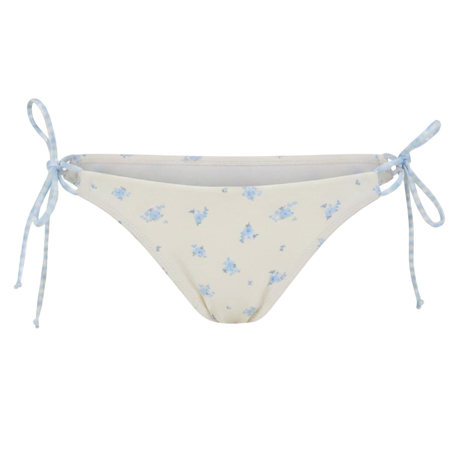 Blue - Front - Jack Wills Womens-Ladies Floral Bikini Bottoms