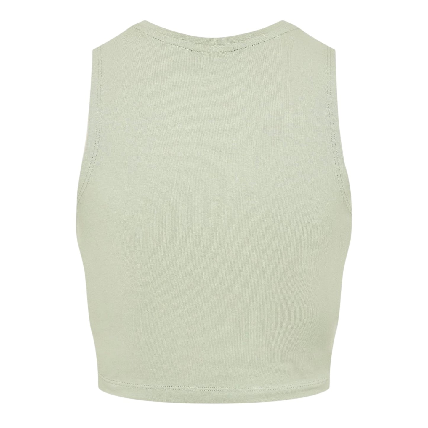 Aqua Grey - Back - Noisy May Womens-Ladies Knotted Sleeveless Crop Top