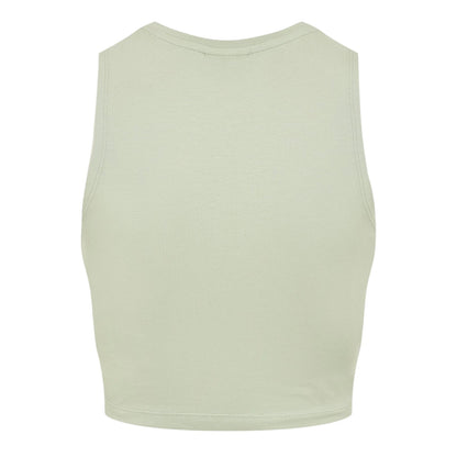Aqua Grey - Back - Noisy May Womens-Ladies Knotted Sleeveless Crop Top
