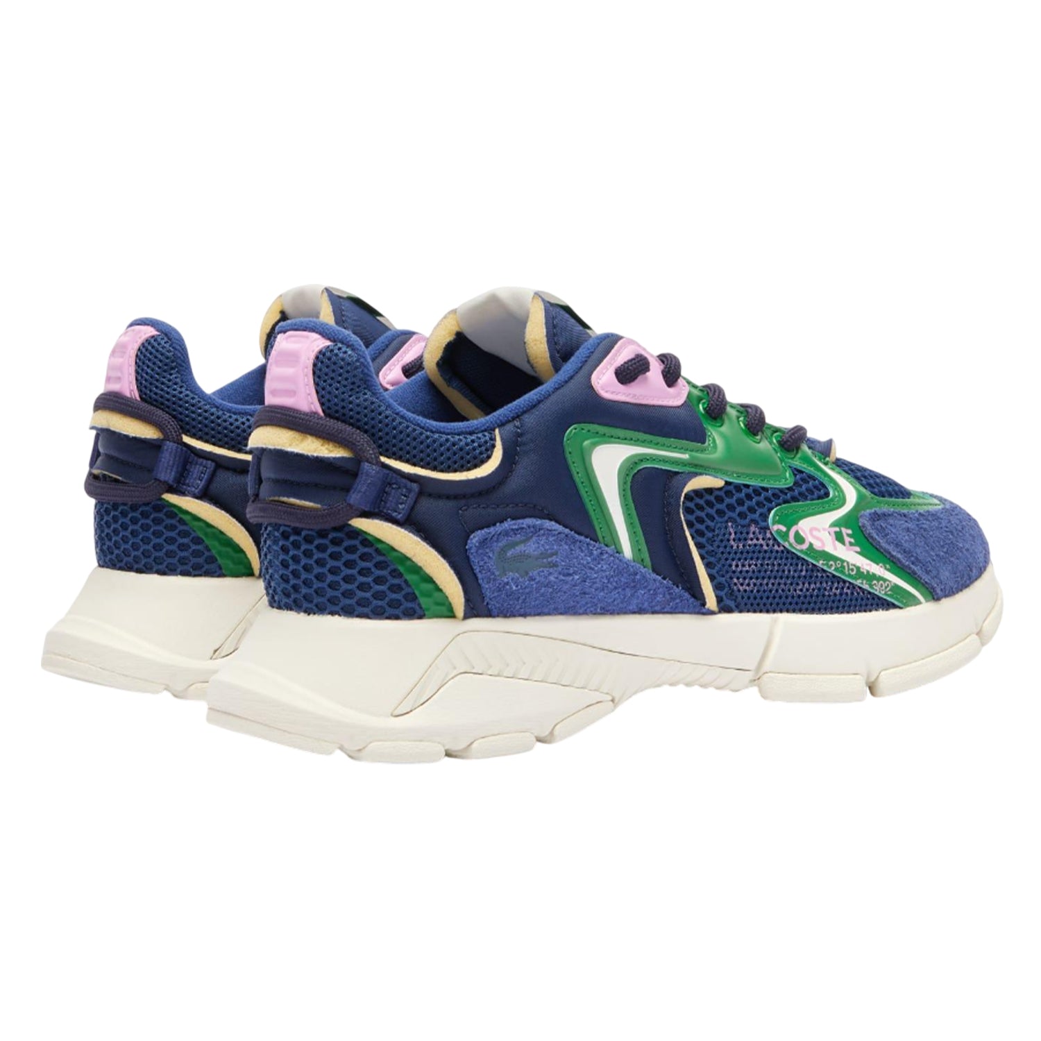 Blue-Green - Back - Lacoste Unisex Adult L003 Neo Suede Trainers