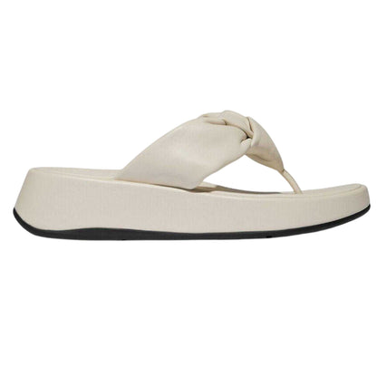 Beige - Front - FitFlop Womens-Ladies Mode Knotted Leather Sandals