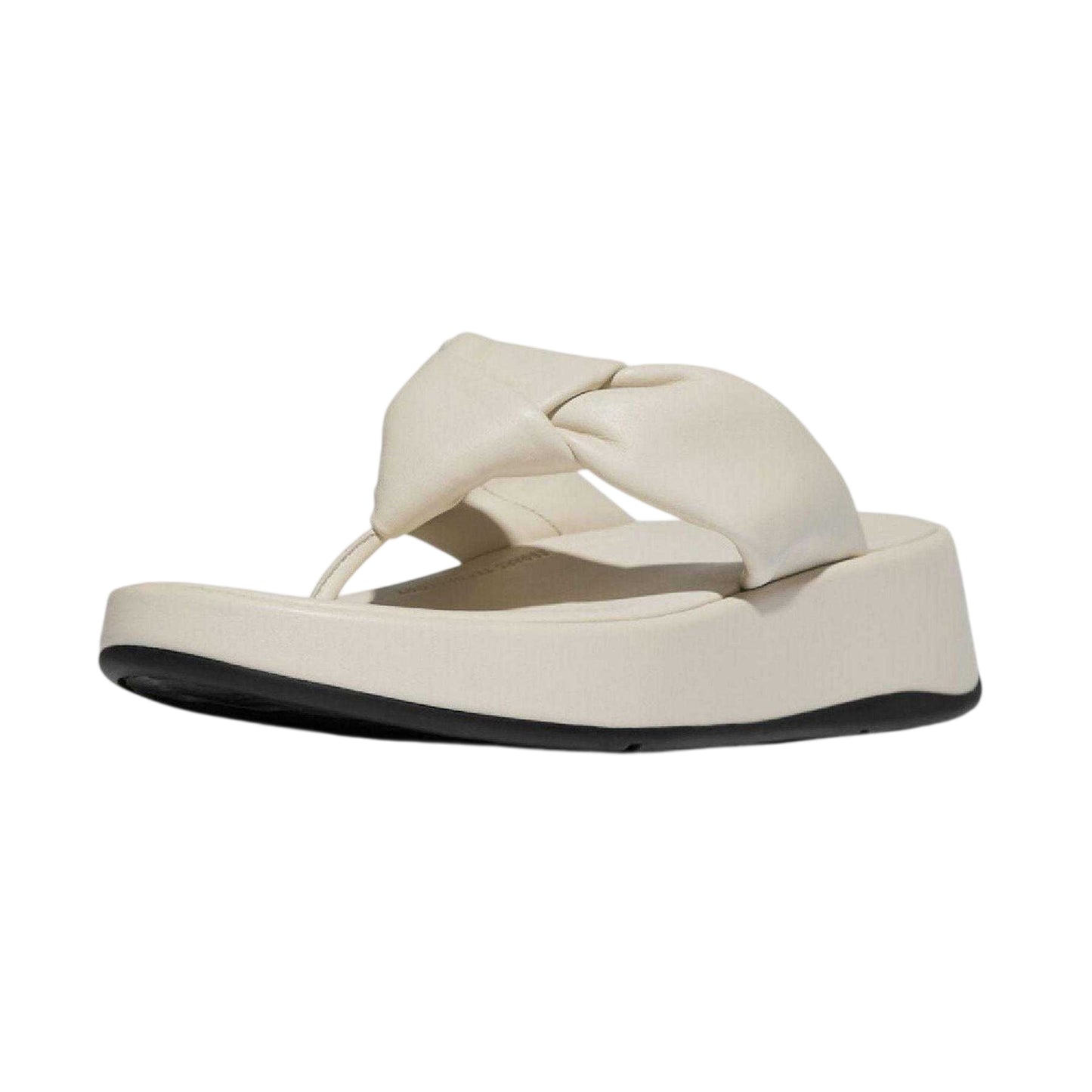 Beige - Pack Shot - FitFlop Womens-Ladies Mode Knotted Leather Sandals