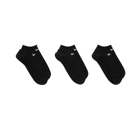 Black - Front - Nike Unisex Adult Embroidered Logo Everyday Ankle Socks