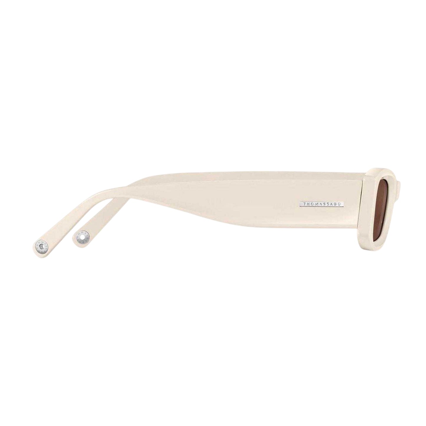 Beige - Back - Thomas Sabo Kim Rectangular Slim Sunglasses
