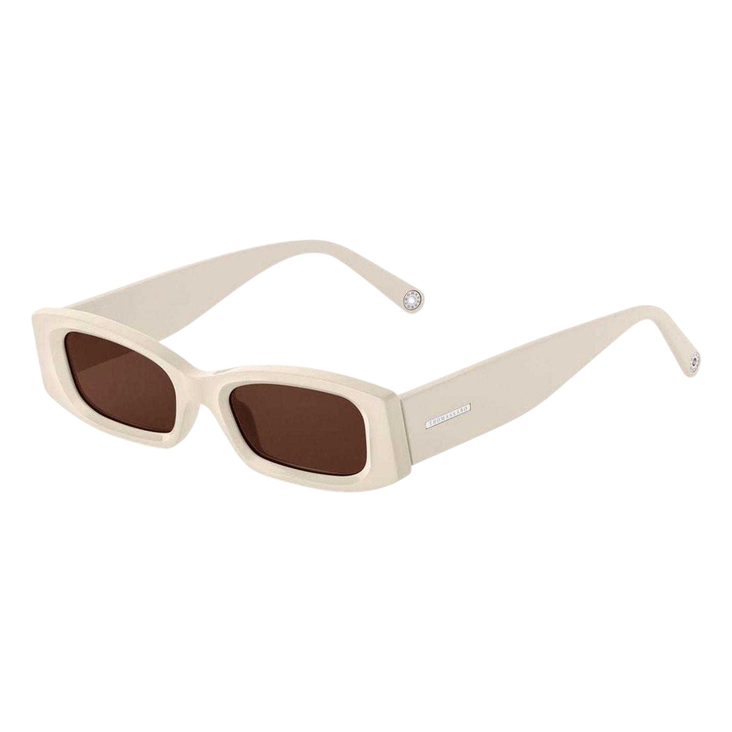 Beige - Side - Thomas Sabo Kim Rectangular Slim Sunglasses