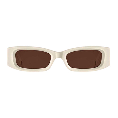 Beige - Front - Thomas Sabo Kim Rectangular Slim Sunglasses
