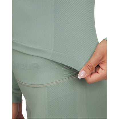 Light Green - Side - Under Armour Womens-Ladies Vanish Slim Long-Sleeved Crop Top
