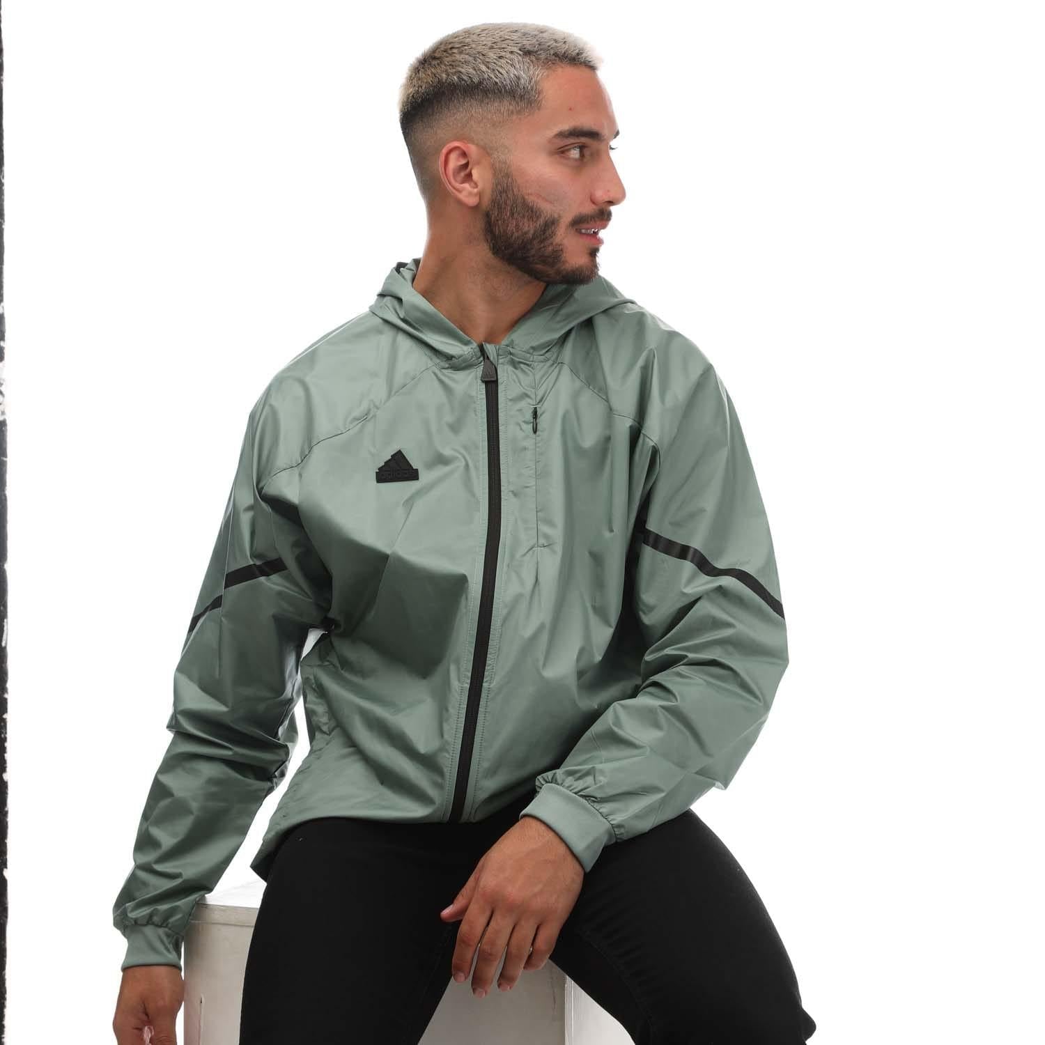 Green - Lifestyle - Adidas Mens Designed 4 Gameday Full Zip Track Top