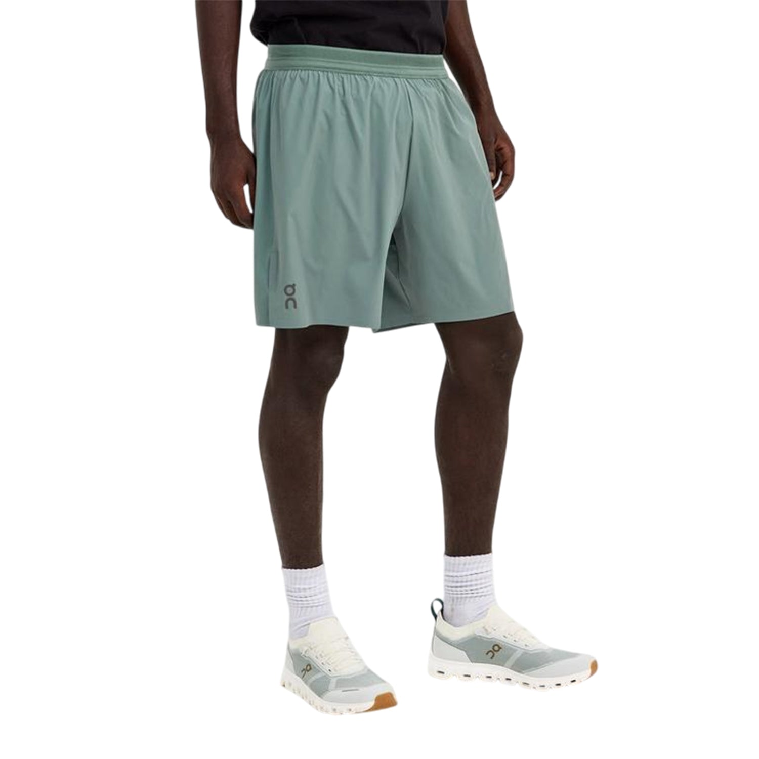 Olive - Front - On Running Mens Performance Running Shorts