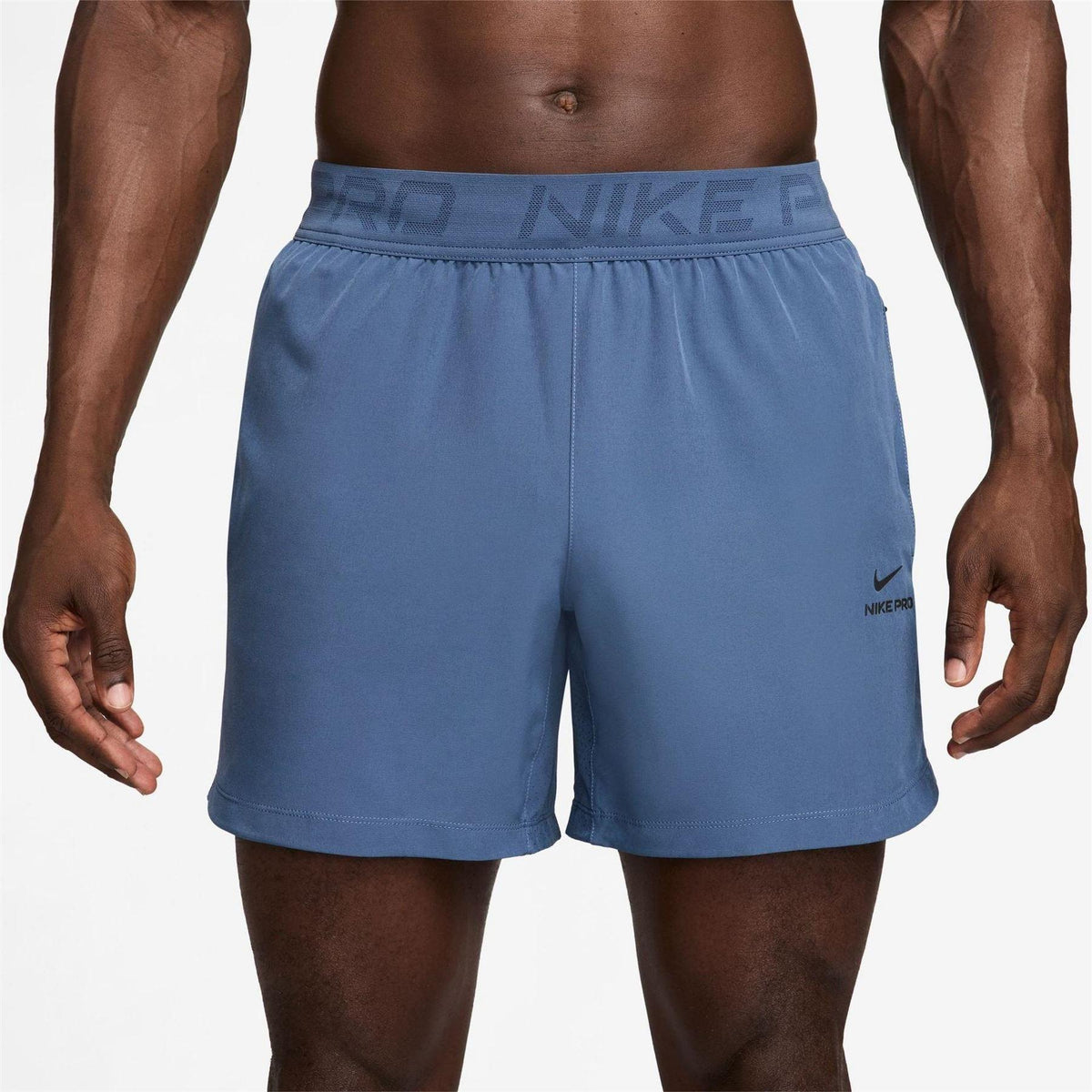 Indigo-Storm - Front - Nike Mens 6 Dri-FIT Running Shorts