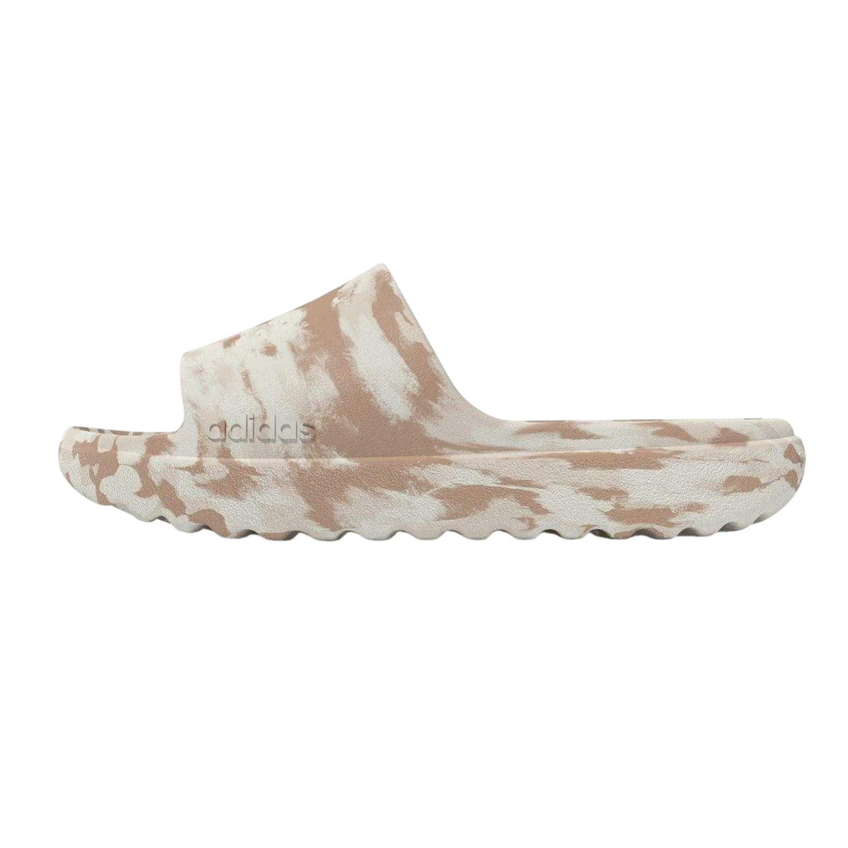 Marble-Brown - Back - Adidas Unisex Adult Adilette Lumia Flat Slides