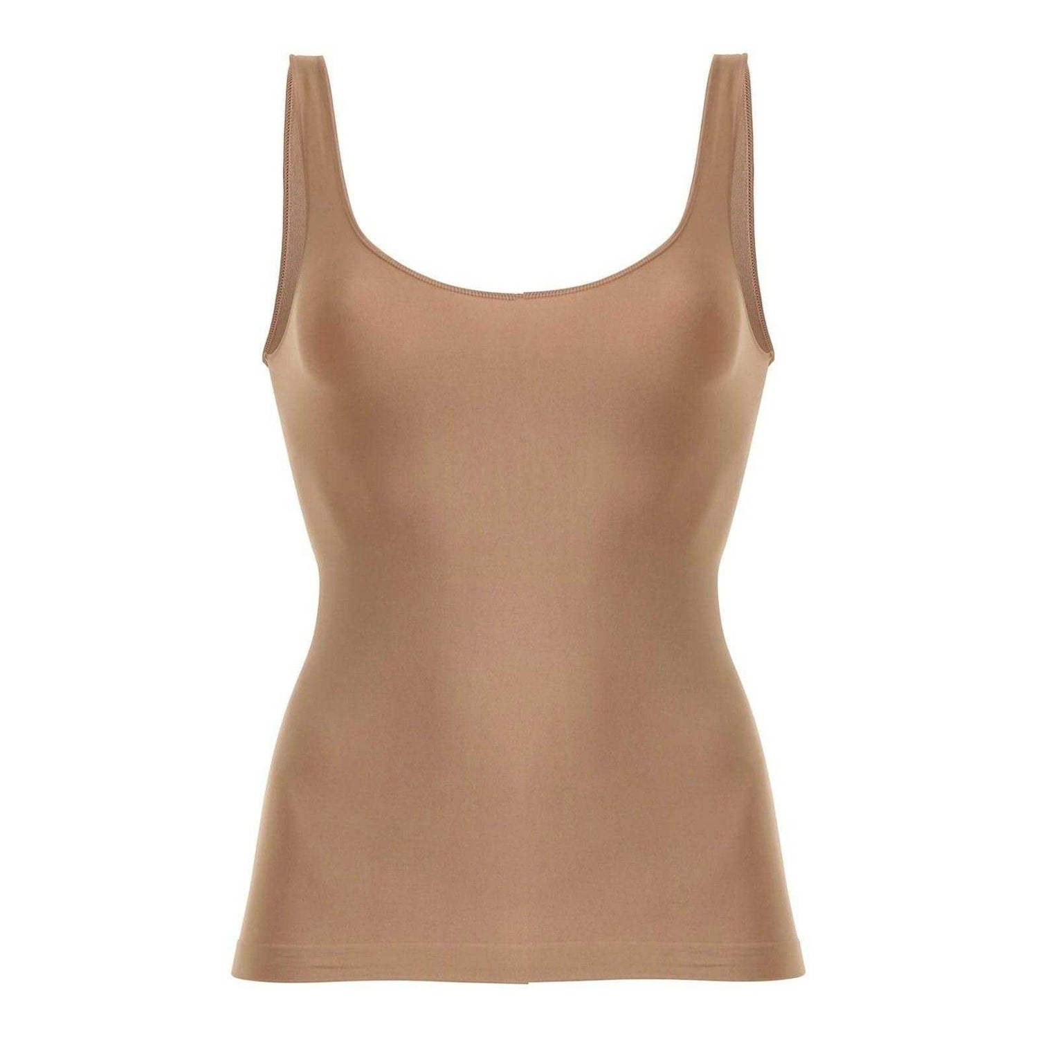 Macchiato - Front - Wolford Womens-Ladies Slim Tank Top