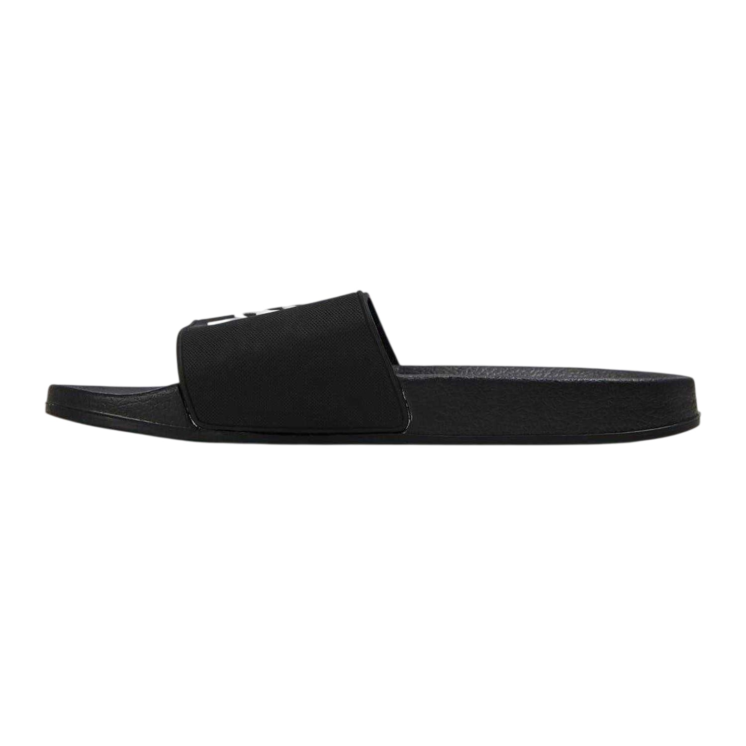 Black-White - Back - Born Rich Unisex Adult Barreca Logo Flat Slides