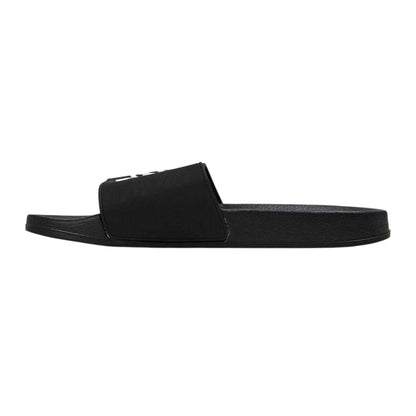 Black-White - Back - Born Rich Unisex Adult Barreca Logo Flat Slides