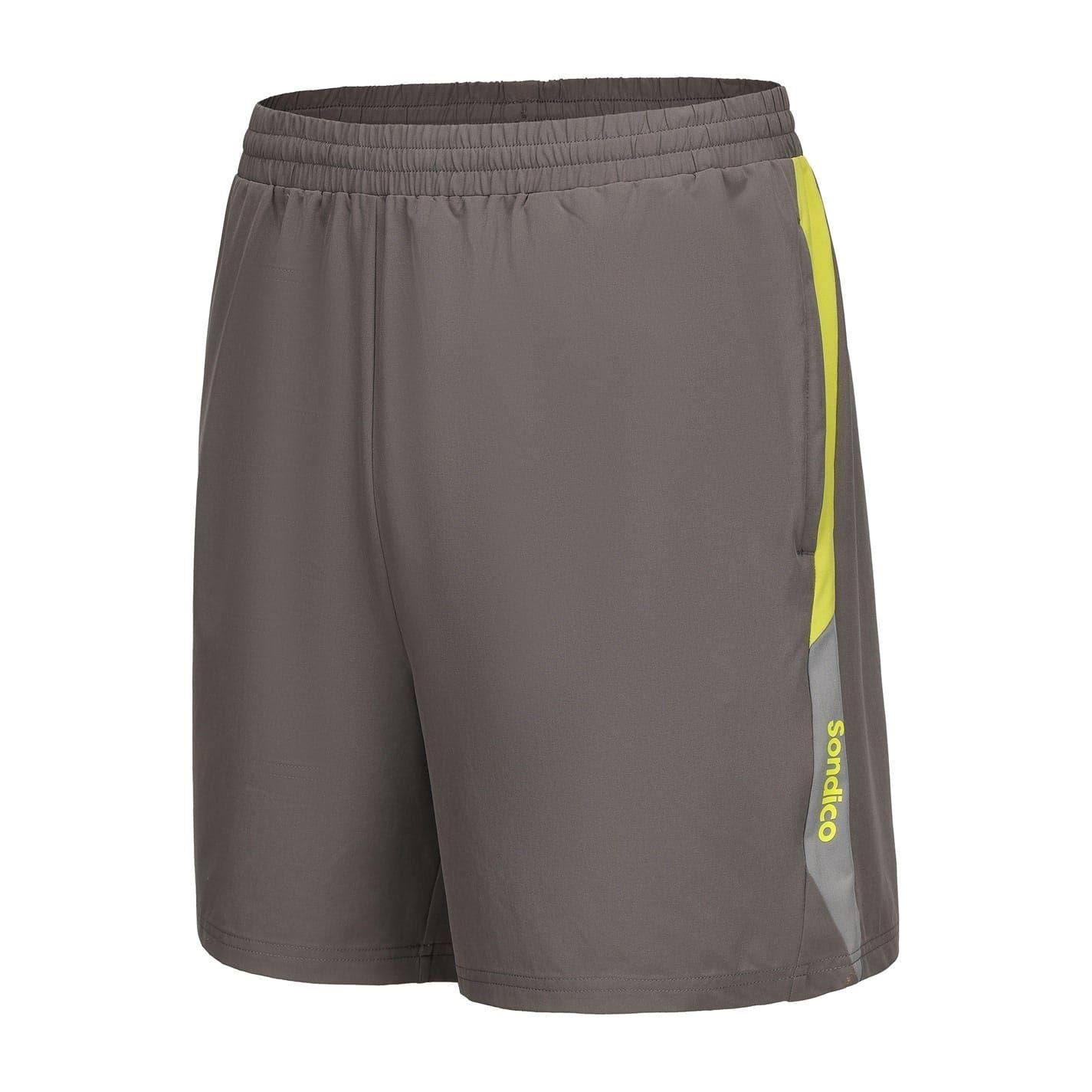 Grey-Green - Side - Sondico Mens Blaze Football Shorts