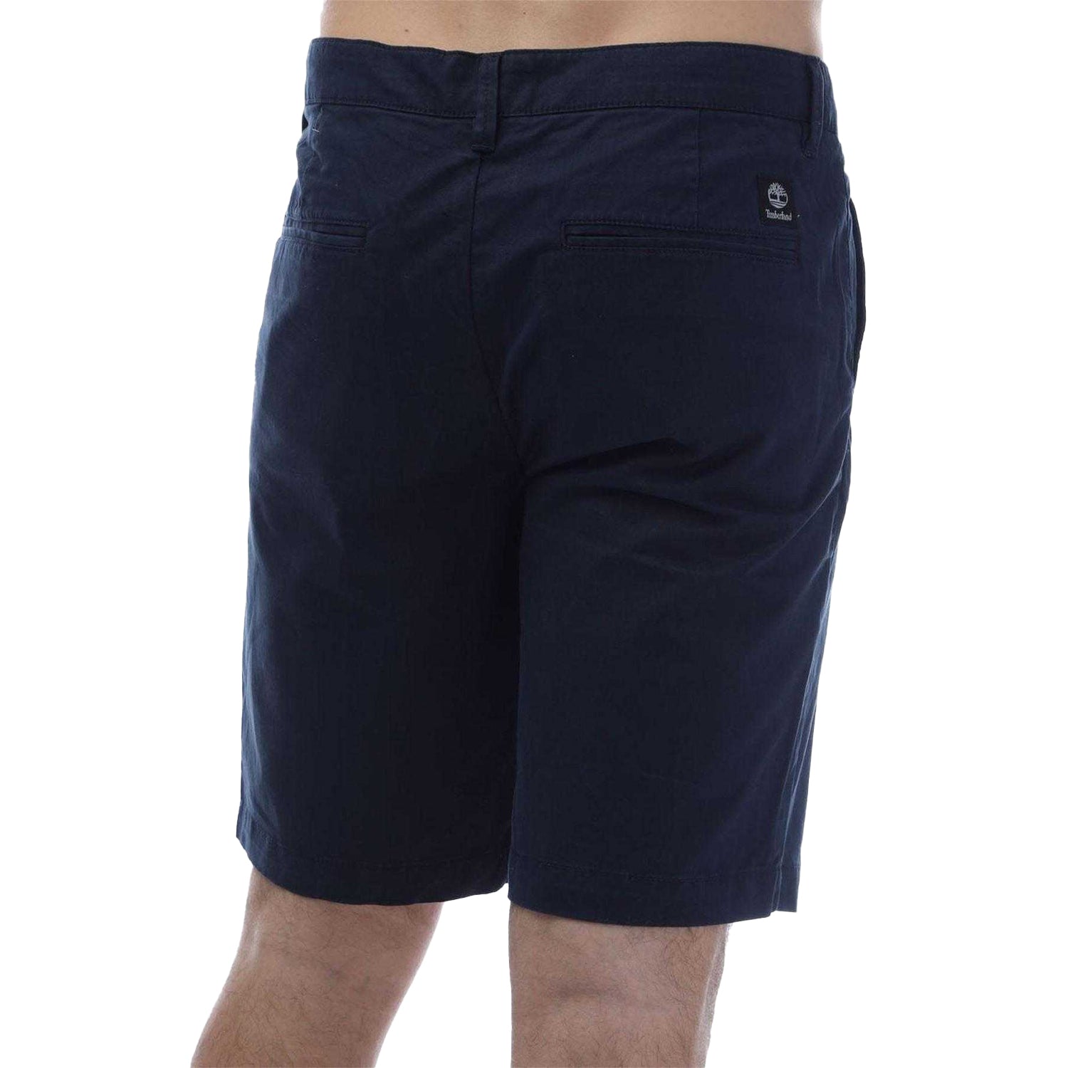 Navy - Back - Timberland Mens Topsfield Chino Shorts