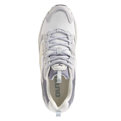 Grey - Lifestyle - Mizuno Mens Wave Rider 10 Sportstyle Leather Trainers