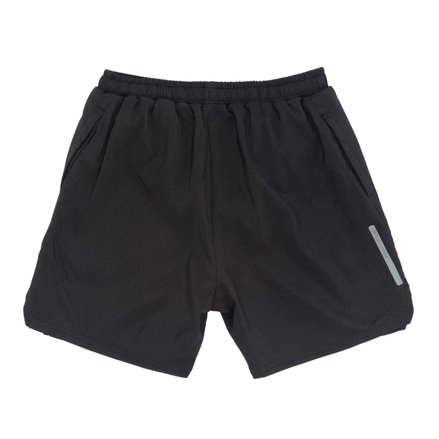 Black - Back - Karrimor Childrens-Kids Woven Logo Shorts